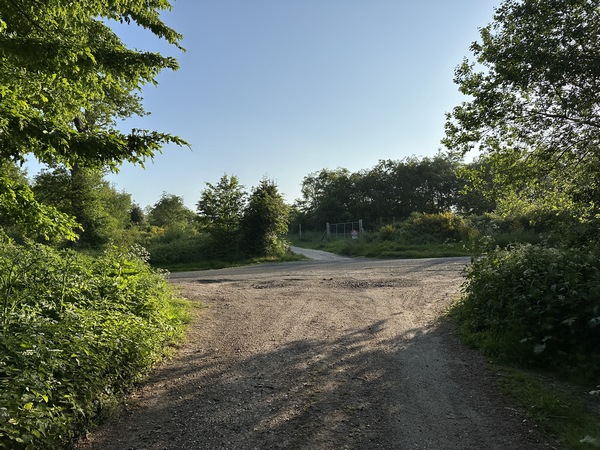 Nous traversons la D86 pour continuer en face.