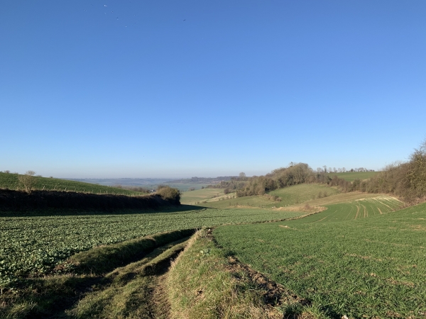 Côte de Capval, regard arrière vers Capval.