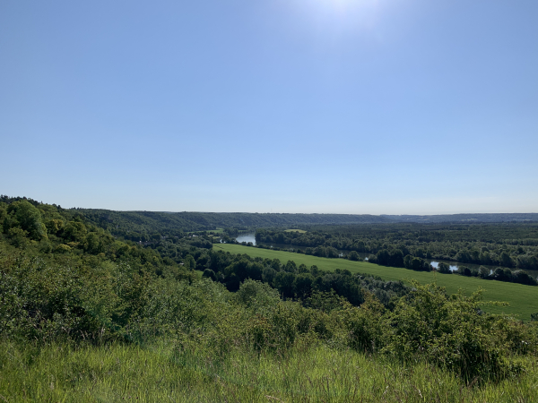 Panorama sur la vallée de la Seine. On ne s'en lasse pas !