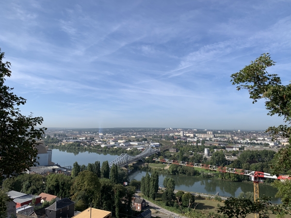 Vue sur la Seine depuis le Chemin des Noyers.