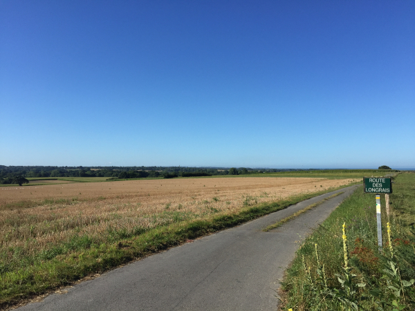 Route des Longpas en direction du Hamel ès Comtes.