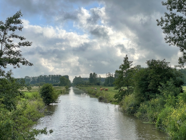 Nous traversons la Divette par un rapide passage sur la D224.