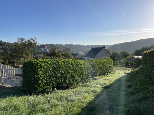 A l'entrée de Héricourt-en-Caux, je coupe par ce chemin pour éviter la D233.