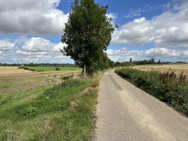 Nous avons tourné vers le nord sur cette route des Béteaux.