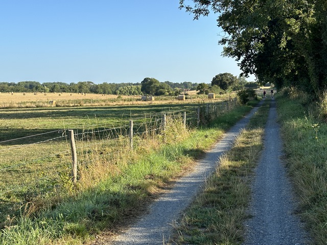 Chemin vers la batterie de Merville.