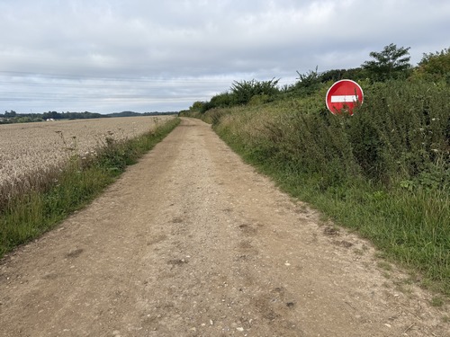 Nous quittons la petite route pour suivre ici le chemin du Haut-Turpin.