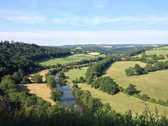 Vue de la randonnée Circuit de la Vallée de l'Orne au départ de Thury-Harcourt, 14