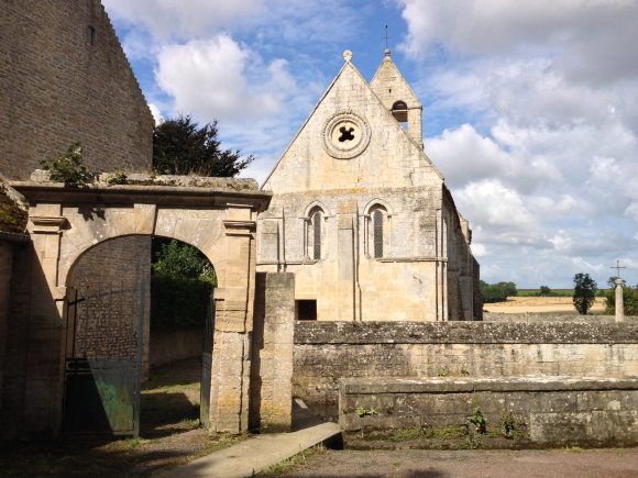 Vue de la randonnée Entre Caen et Bayeux. au départ de Creully, 14