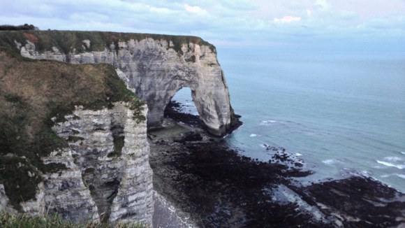 Vue de la randonnée Un grand classique. au départ de Etretat, 76