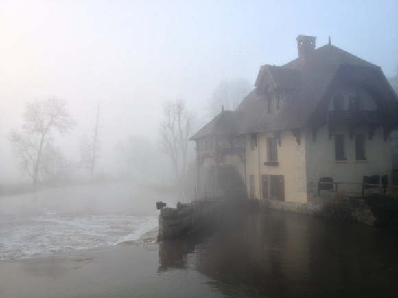 Vue de la randonnée Frontière de Normandie. au départ de Bray-et-Lù, 95