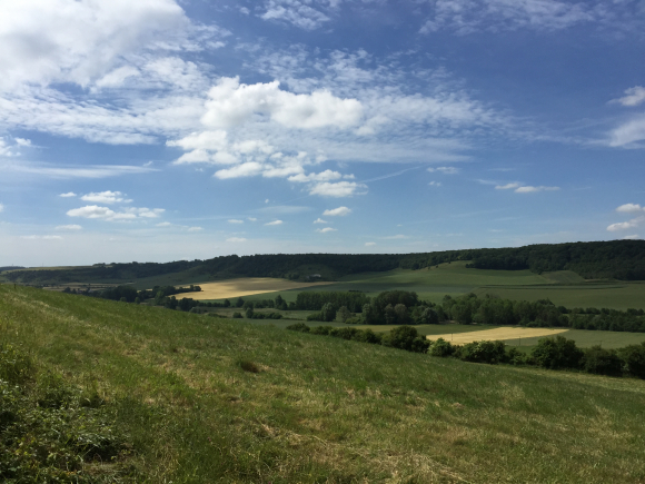 Vue de la randonnée Les coteaux de l\'Yères au départ de Sept-Meules, 76