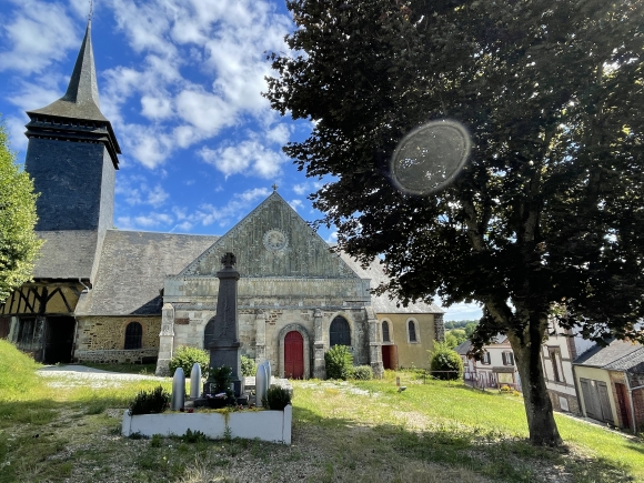 Vue de la randonnée Vallée et coteaux de la Charentonne. au départ de Notre Dame du Hamel, 27