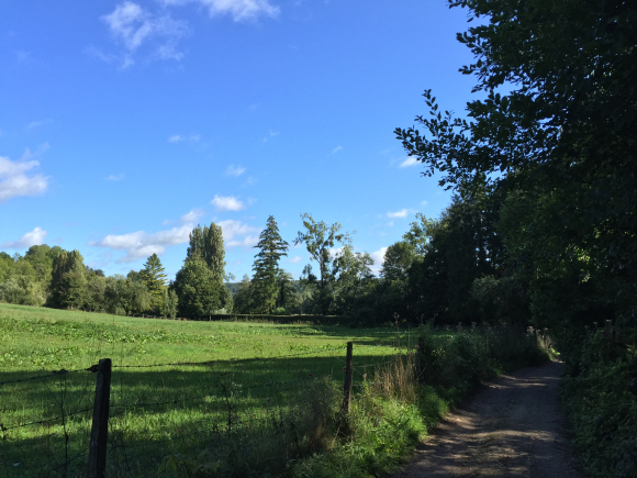 Vue de la randonnée Vallée et plateau d\'Iton au départ de Tourneville 2, 27