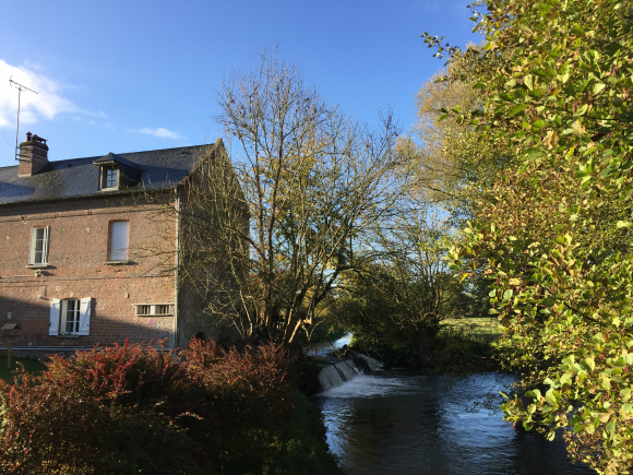 Vue de la randonnée Les 2 rives de la Scie au départ de Le Catelier, 76