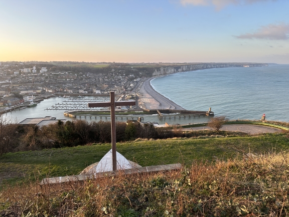 Vue de la randonnée Circuit de la Côte de la Vierge au départ de Fécamp, 76