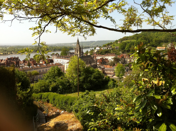 Vue de la randonnée Caudebec et la forêt au départ de Caudebec-en-Caux, 76