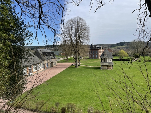 Vue de la randonnée Boucle sur le coteau ouest de la Risle au départ de St-Philbert-sur-Risle, 27