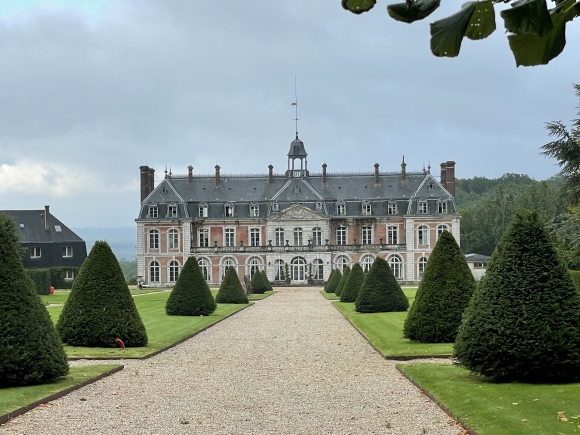 Vue de la randonnée Boucle entre le château, les quais de Seine et la forêt au départ de Villequier 2, 76