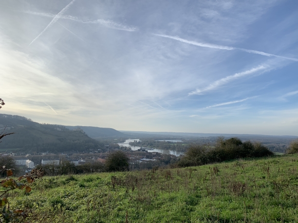 Vue de la randonnée Le circuit de la Mare Marion aux Andelys au départ de Val-St-Martin, 27
