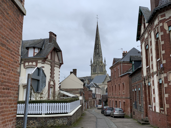 Vue de la randonnée Circuit du Clos Jacquet proposé par le département 76 au départ de Auffay 2, 76