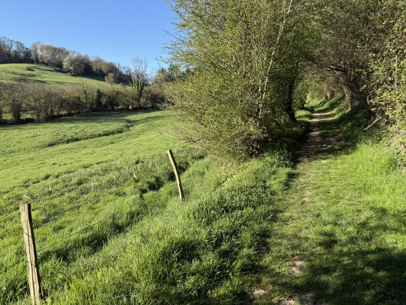 Vue de la randonnée Circuit de la vallée de la Corbie au départ de Vannecrocq, 27